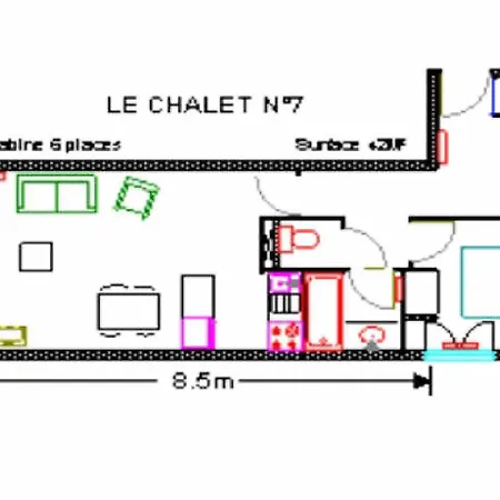Le - Piscine 7 - 2 Pieces Pour 6 Personnes Mae-8834 *